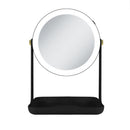 Back-to-School Lighted Makeup Mirror with Accessory Tray & Phone Holder