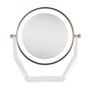 Lighted Makeup Mirror with Magnification & Swivel
