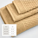 Cotton Diamond Waffle Weave Bath Towel Set - Grayson Collection by Great Bay Home
