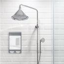 Fogless Shower Mirror with Razor Holder & Squeegee
