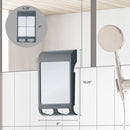 Fogless Shower Mirror with Razor Holder & Squeegee