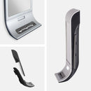 Fogless Lighted Shower Mirror with Suction Cup Mounting & Squeegee