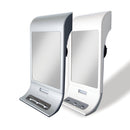 Fogless Lighted Shower Mirror with Suction Cup Mounting & Squeegee