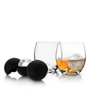 4-Piece Ice Sphere Mold and Crystal Tumbler Set by Viski