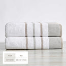 Decorative Cotton Stripe Bath Towel Set - Noelle Collection by Great Bay Home