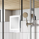 Fogless Lighted Shower Mirror with Mount & Rechargeable