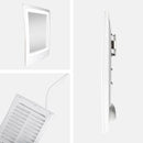 Fogless Lighted Shower Mirror with Mount & Rechargeable