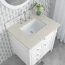 James Martin Brittany 30" Single Bathroom Vanity, Bright White