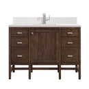 James Martin Addison 48" Single Bathroom Vanity, Mid-Century Acacia