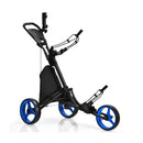 Folding 3 Wheels Golf Push Cart with Bag Scoreboard Adjustable Handle by LJGDeals