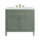 James Martin Chicago 36" Single Bathroom Vanity, Smokey Celadon
