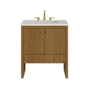 James Martin Hudson 30" Single Bathroom Vanity, Honey Oak