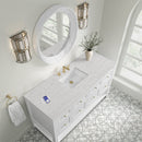 James Martin Breckenridge 60" Single Bathroom Vanity, Bright White