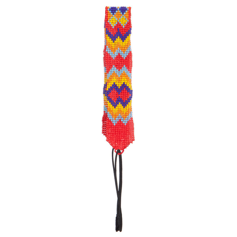 Zig Zag Beaded Elastic Headband
