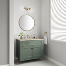James Martin Chicago 36" Single Bathroom Vanity, Smokey Celadon