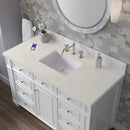 James Martin Bristol 48" Single Bathroom Vanity, Bright White