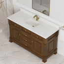James Martin Brookfield 60" Single Bathroom Vanity, Honey Oak