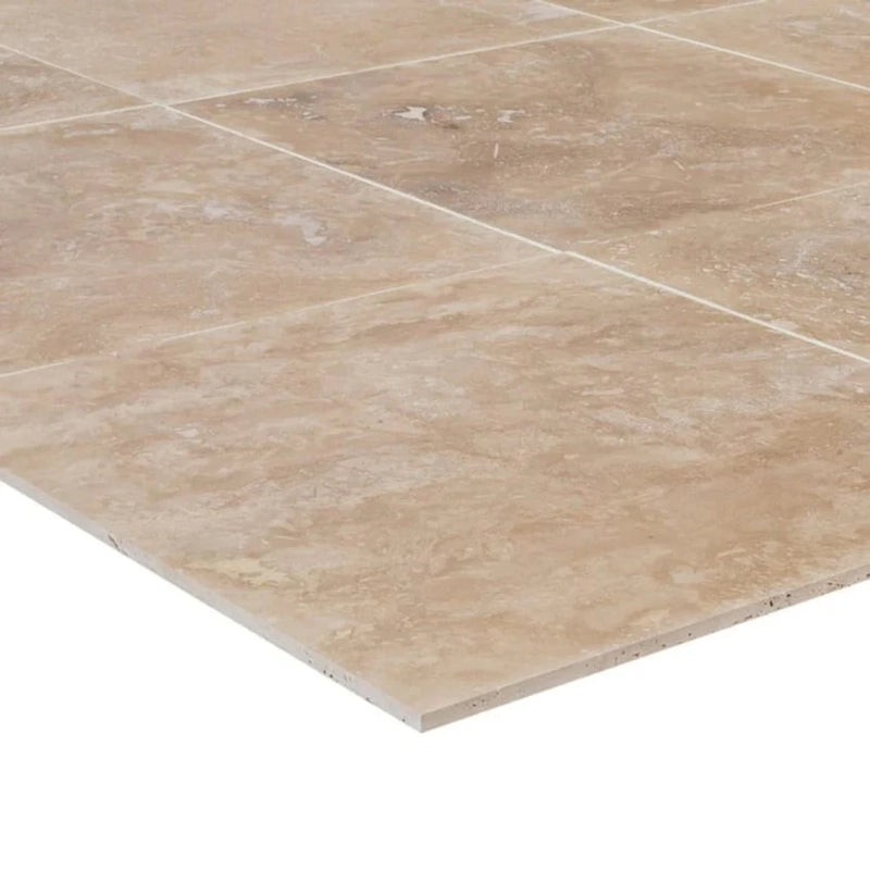 Mixed Beige Commercial Travertine Honed Floor and Wall Tile thickness