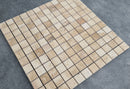 Patara 12" x 12" Honed Travertine Mesh-Mounted Mosaic Tile