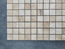 Patara 12" x 12" Honed Travertine Mesh-Mounted Mosaic Tile
