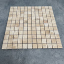 Patara 12" x 12" Honed Travertine Mesh-Mounted Mosaic Tile