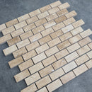Patara 12" x 12" Honed Travertine Mesh-Mounted Mosaic Tile
