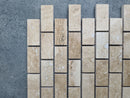 Patara 12" x 12" Honed Travertine Mesh-Mounted Mosaic Tile
