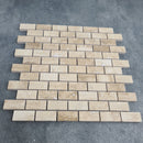 Patara 12" x 12" Honed Travertine Mesh-Mounted Mosaic Tile