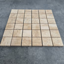 Patara 12" x 12" Honed Travertine Mesh-Mounted Mosaic Tile