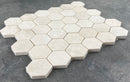 Vanilla Beige Marble 2" Hexagon on 12" x 12" Mesh Mosaic Tile
