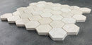 Vanilla Beige Marble 2" Hexagon on 12" x 12" Mesh Mosaic Tile