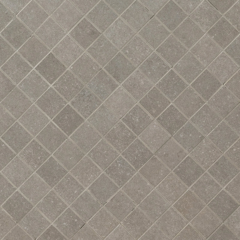 MSI Dimensions Gris Porcelain Mosaic Wall and Floor Tile