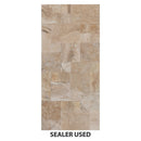 Mina rustic antique French pattern set travertine tile size pattern set surface brushed and chiseled SKU-10076469