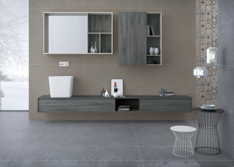 MSI Dimensions Concrete Porcelain Wall and Floor Tile