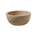 Natural Stone Classic Travertine Vessel Sink SKU-20020005 on white background