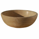 Natural Stone Light Travertine Vessel Sink SKU-20020030 shot on white background