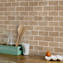 Riverbed Walnut Travertine Tumbled Mosaic Floor and Wall Tile (10 sqft per box)