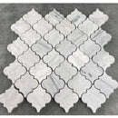 Solto white marble mosaic tile casablanca on 12x12 mesh honed SKU-HSSWCMOSH top view