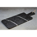 Toros Black genuine white marble serving board charcutorie platter product SKU-MSTBSB8x14