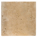 Travertine pool coping bullnosed paver tumbled size 12x12 SKU-20030003 product shot top view