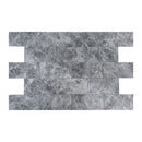 tundra earth grey marble tile surface polished edge straight SKU-10087356 product shot top view