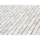 White Brick Marble 2" Hexagon on 12" x 12" Mesh Mosaic Tile