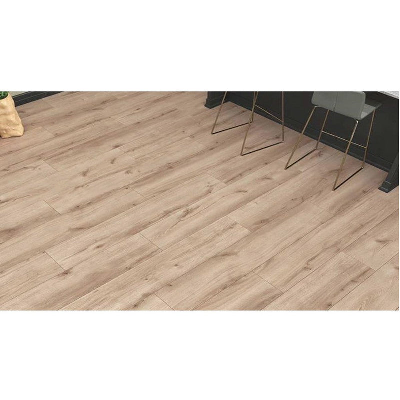 agt armonia collection sorento large laminate flooring edge detail 4-sided V-groove wood look thickness 8mm size 6.25"x54" SKU 991977 installed on floor