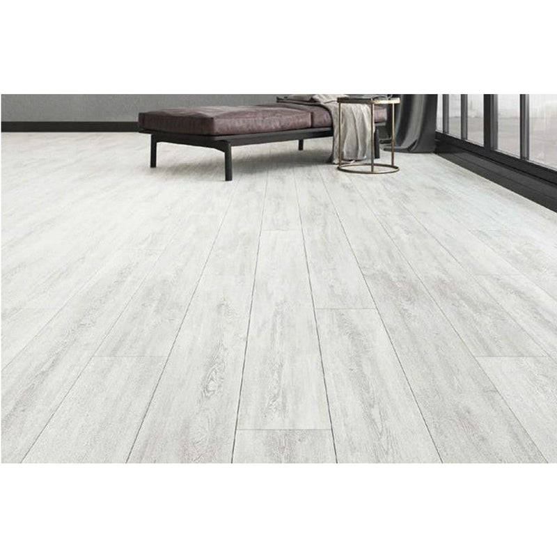 agt armonia minori slim laminate flooring edge 4 sided V groove wood look size 6.25"x54" thickness 8mm SKU 991967 installed on living room floor