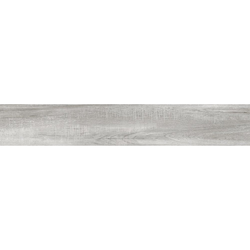 anka acacia grey color matte rectified 6"x36" size wood look porcelain floor and wall tile SKU-165346