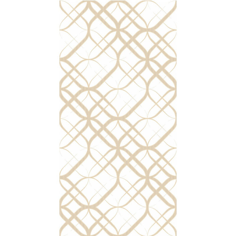 Anka classic carrara gold glossy unrectified porcelain form decor tile 12"x24" SKU-170042 top view