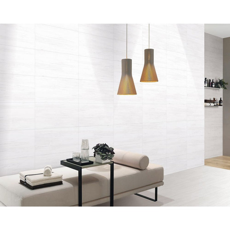 Dolomite White Rectified Porcelain Wall and Floor Tile