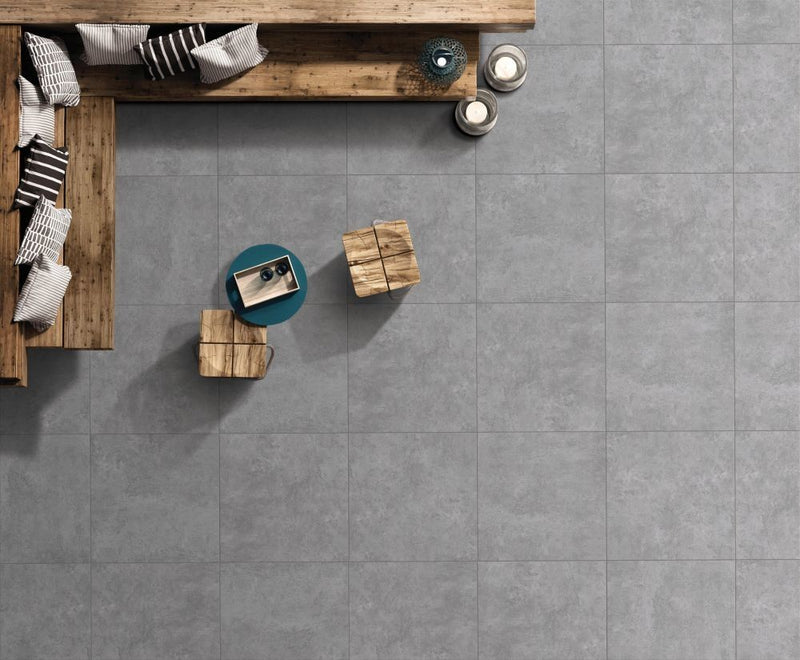 anka riva grey matte rectified porcelain wall and floor tile 60x60 SKU 165233 1