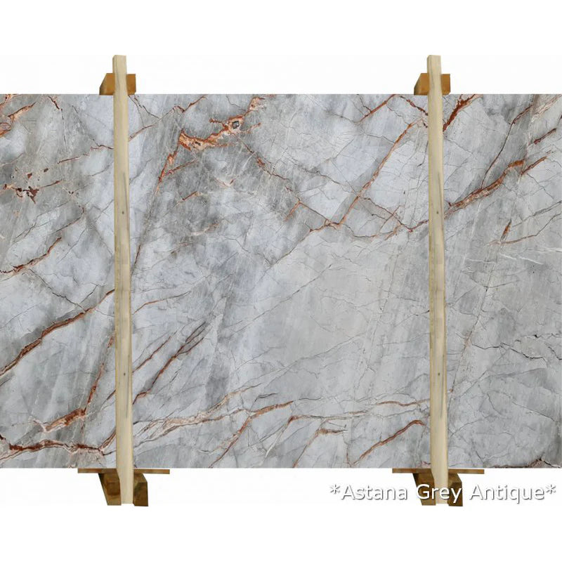 Astana Grey Antique Bookmatching Marble Slabs