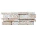 Beige Travertine Stacked Stone Ledger Panel